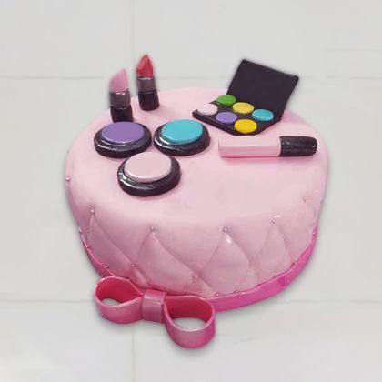 Makeup Themed Cake