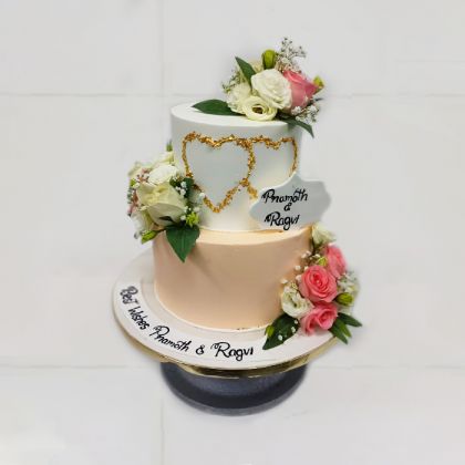 2- Tier Engagement Cake