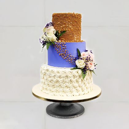 3- Tier Anniversary Cake