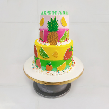 Tropical Fruits Cake