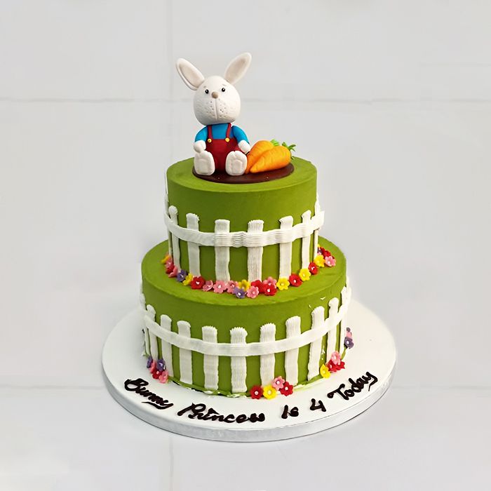 Bunny Rabbit Theme Birthday Cake For Boys 201 - Cake Square Chennai | Cake  Shop in Chennai