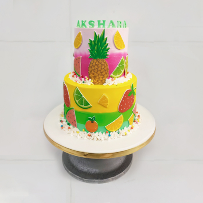Tropical Fruits Cake